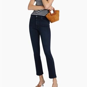 MOTHER Dark Indigo Straight Leg Jeans